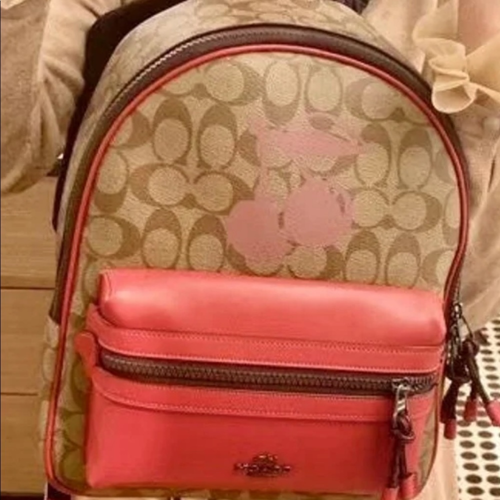 Coach MD Charlie Backpack with Cherry - Picture 2 of 6